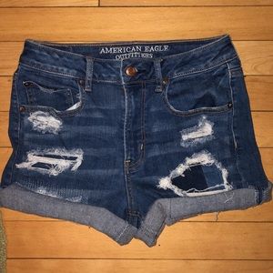 American Eagle High Rise Denim Shorts